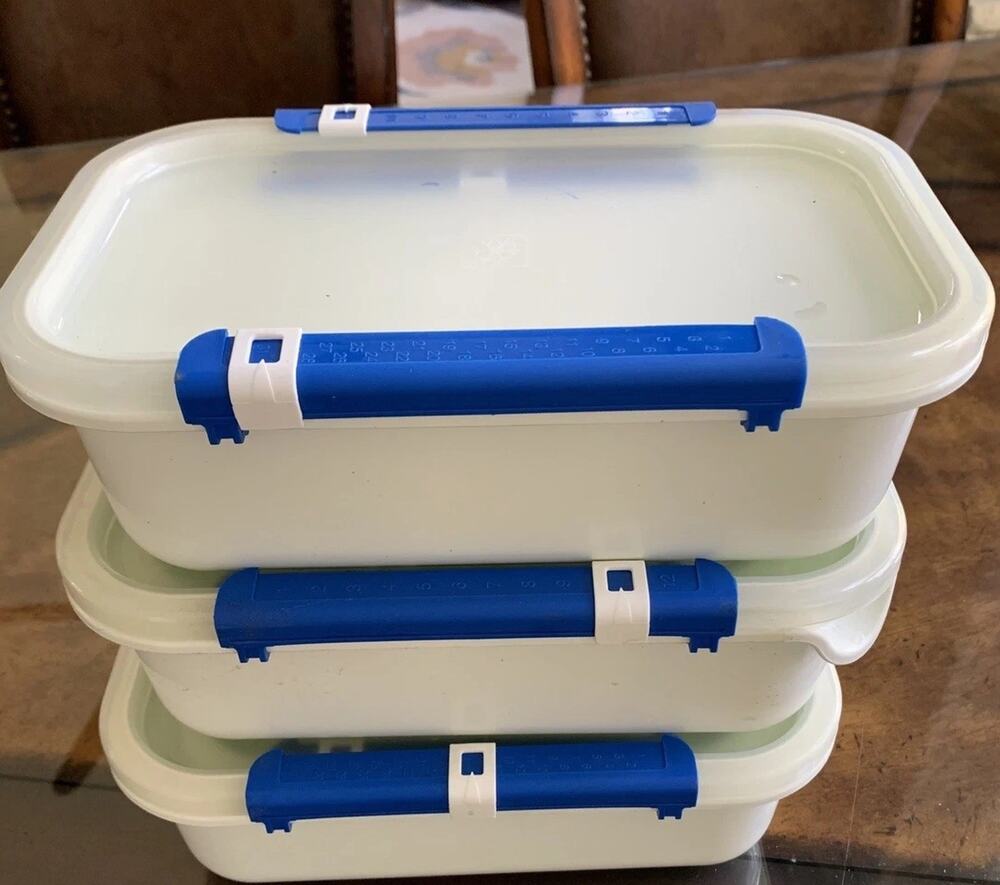 Sistema Freeze Heat Eat Rectangular Food Containers Lids 2.1 quart 1.3 Storage